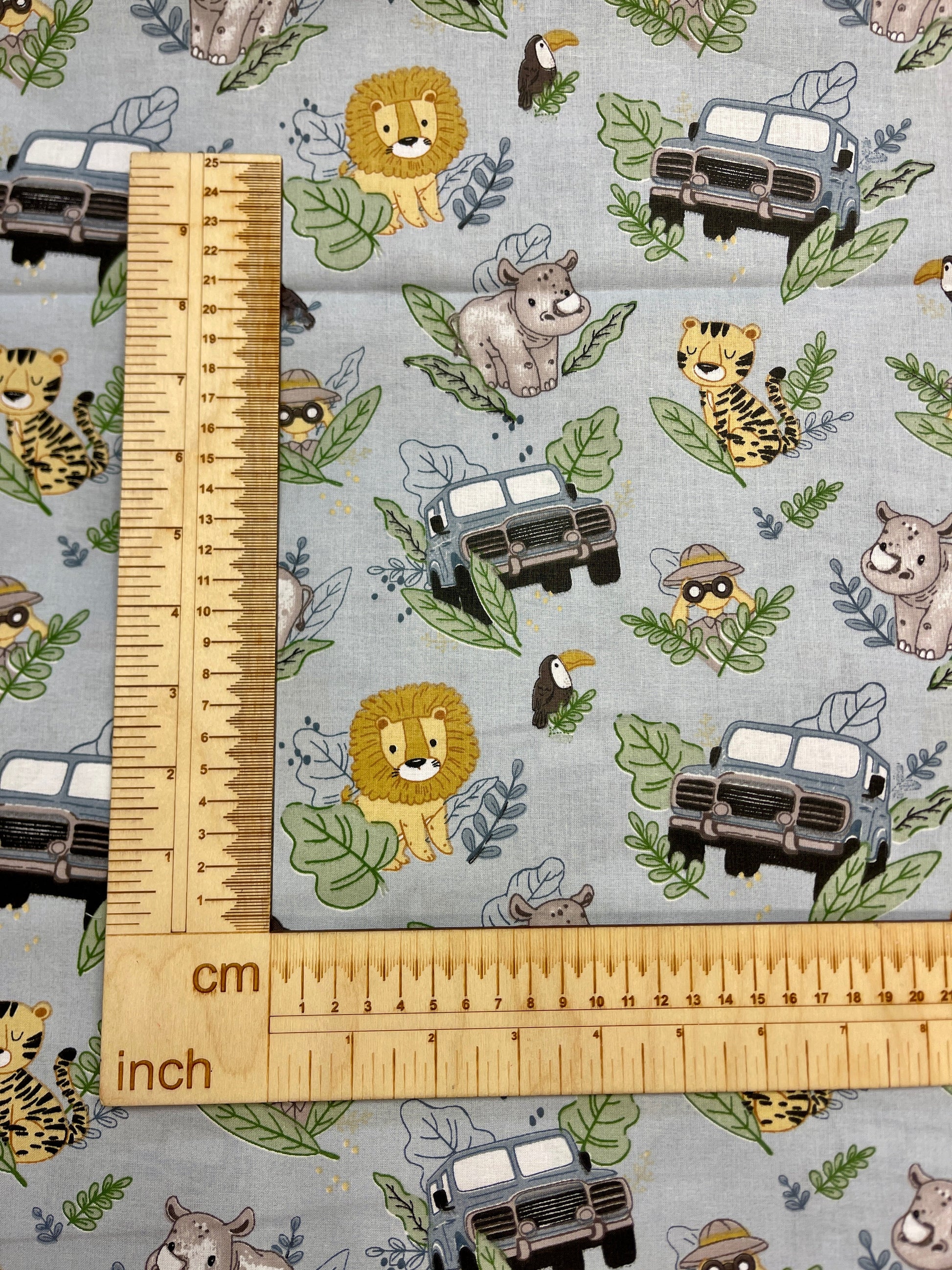 100% Kokvilnas audums - Safari ekspedīcija 125 g/m²