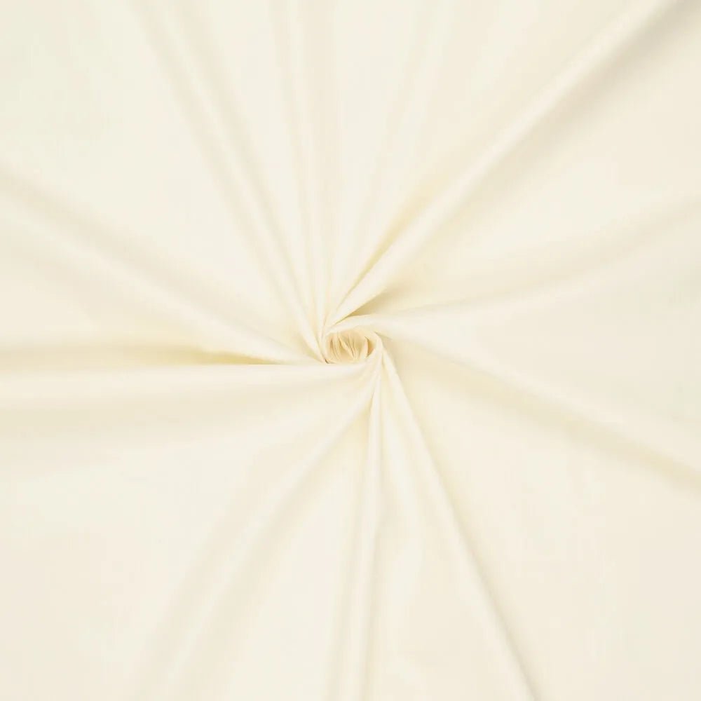 100% Kokvilnas audums - vaniļa 125 g/m²