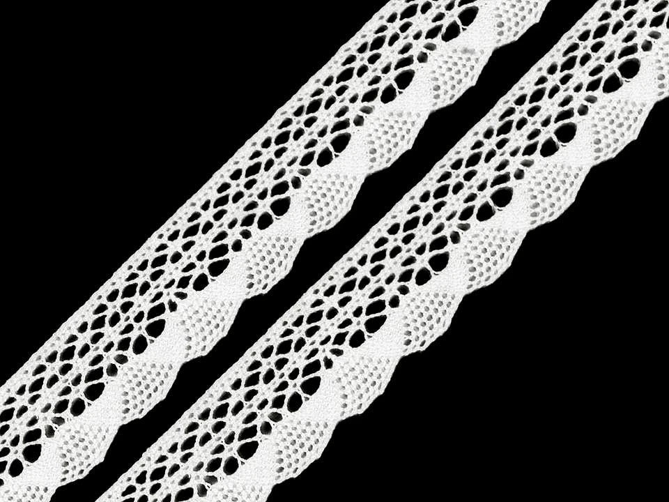 100% Kokvilnas mežģīne|3,2 cm| balta