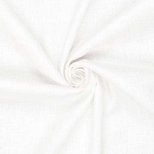 100% Lina audums – balts | 230 g/m² | Enzyme washed