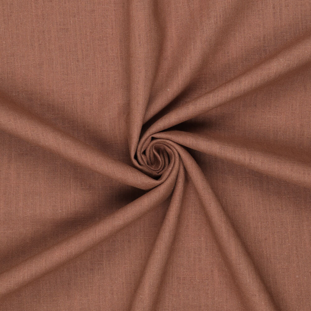 100% Lina audums – kanēlis | 230 g/m² | Enzyme washed