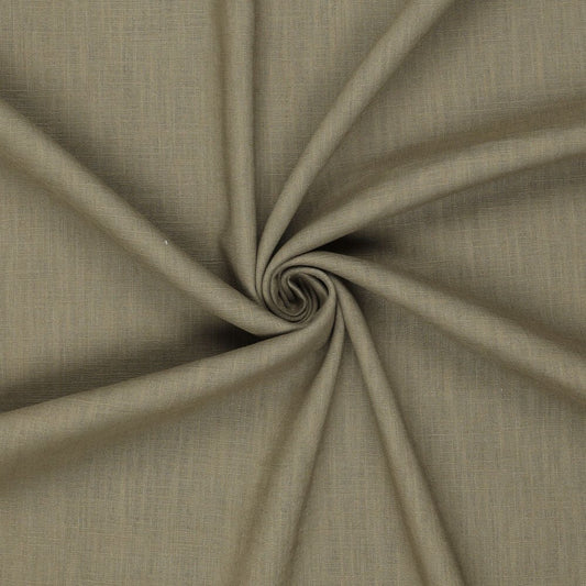 100% Lina audums – pelēkzaļais tonis | 230 g/m² | Enzyme washed