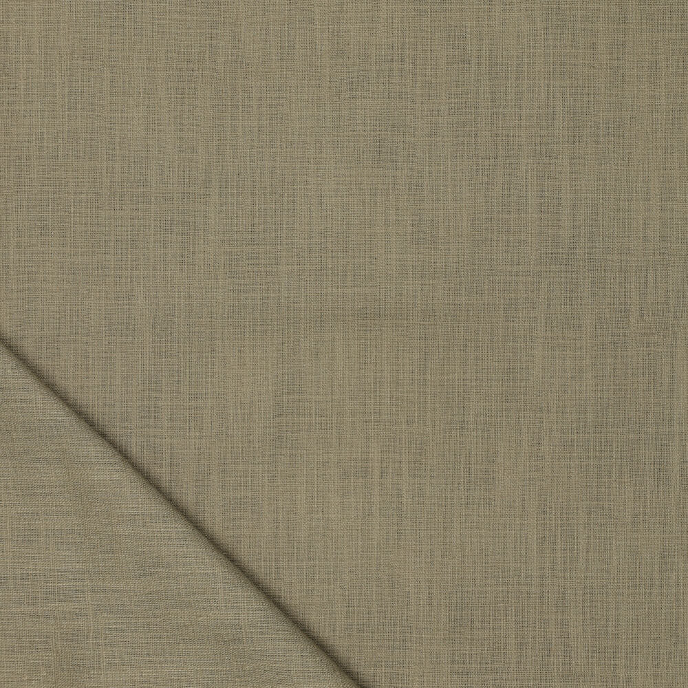 100% Lina audums – pelēkzaļais tonis | 230 g/m² | Enzyme washed