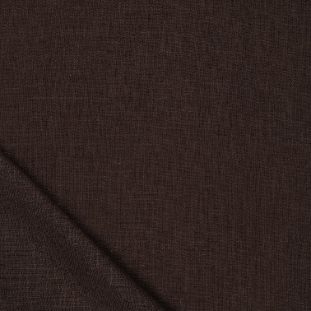 100% Lina audums – šokolādes brūns | 230 g/m² | Enzyme washed