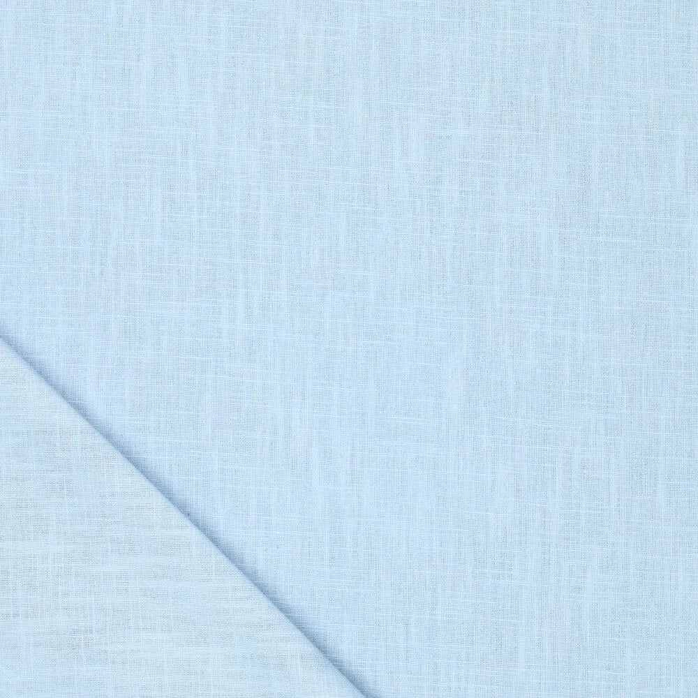 100% Lina audums–gaiši zils| 230 g/m² | Enzyme washed