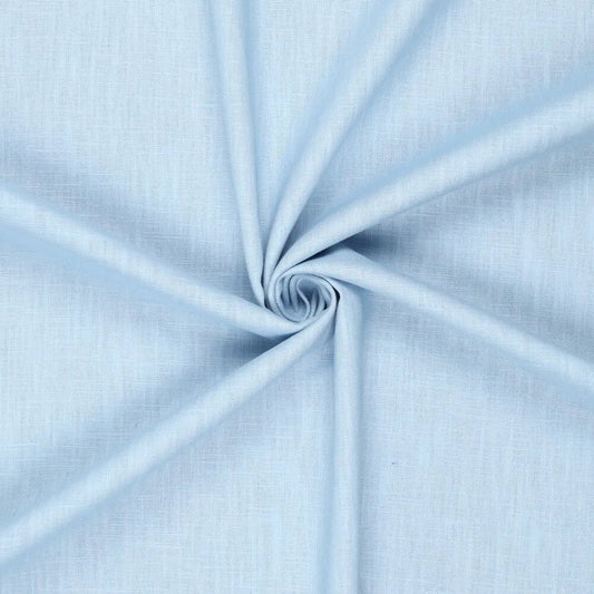 100% Lina audums–gaiši zils| 230 g/m² | Enzyme washed