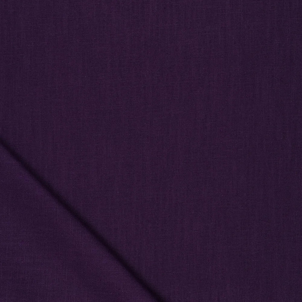 100% Lina audums–tumši lillā | 230 g/m² | Enzyme washed
