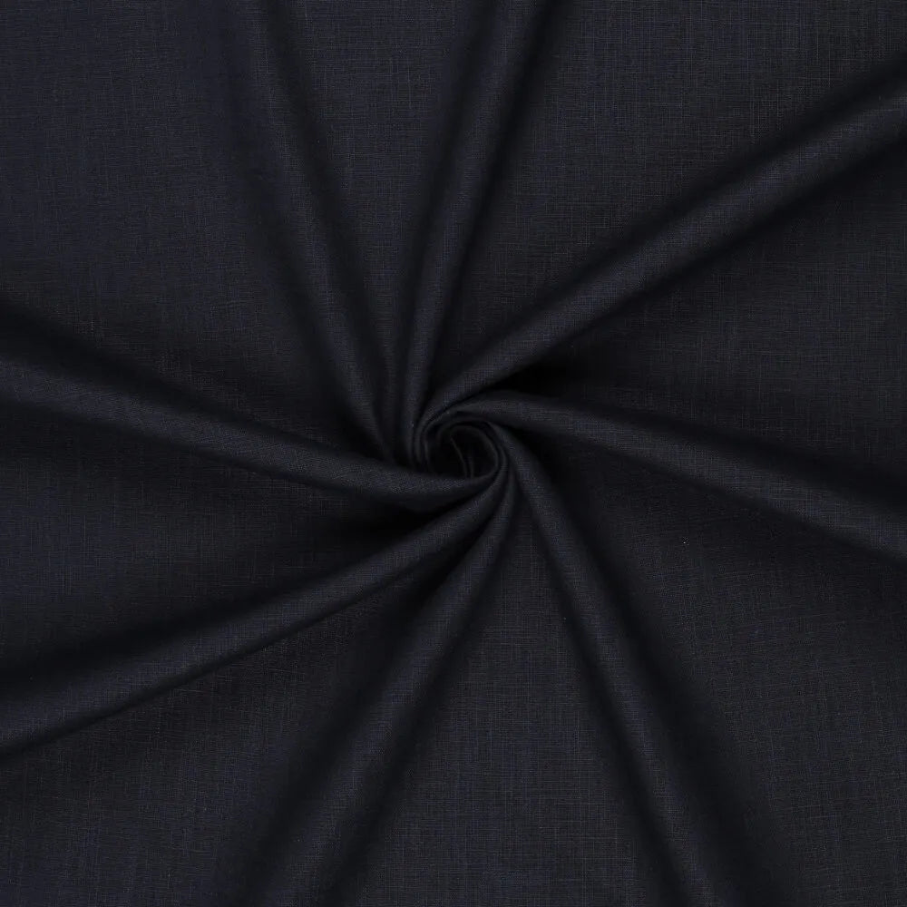 100% Lina audums–tumši zils| 230 g/m² | Enzyme washed