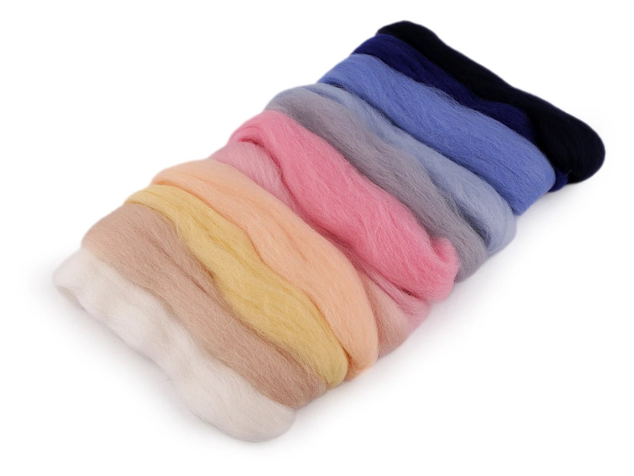 100% MERINO vilna filcēšanai (kārsums) - 50g mix