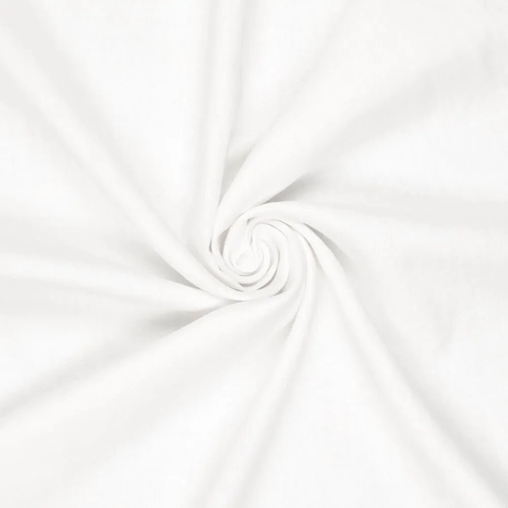 100% Mīkstināts lins - piena balts 165 g/m²