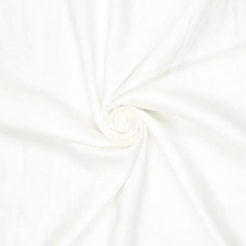 100% Mīkstināts lins - piena balts 165 g/m²