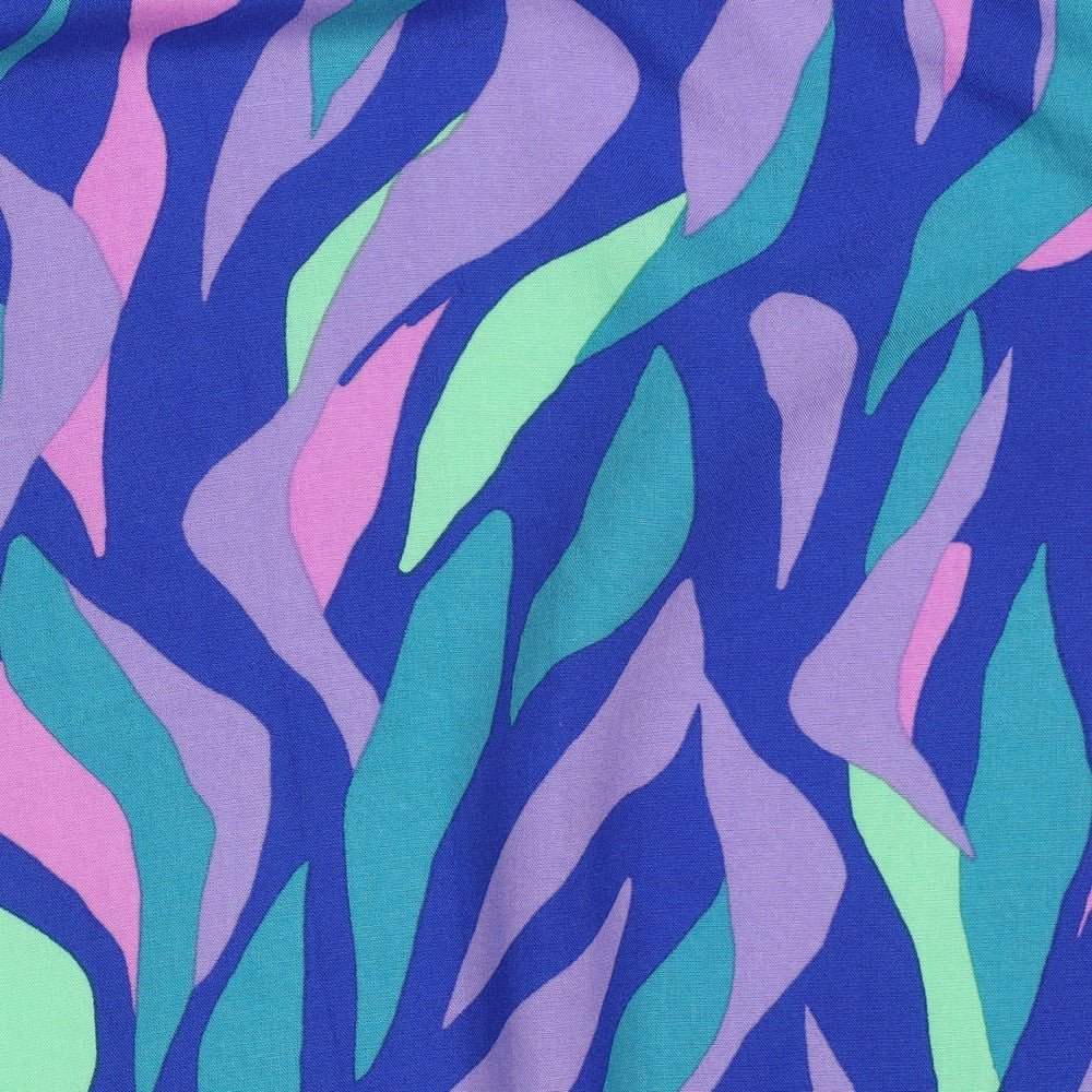 100% Viskozes audums LENZING™ ECOVERO™ - koši abstrakti raksti 110 g/m²