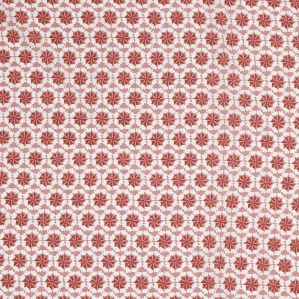 100% Viskozes audums - vecrozā puķu motīvs 105 g/m²