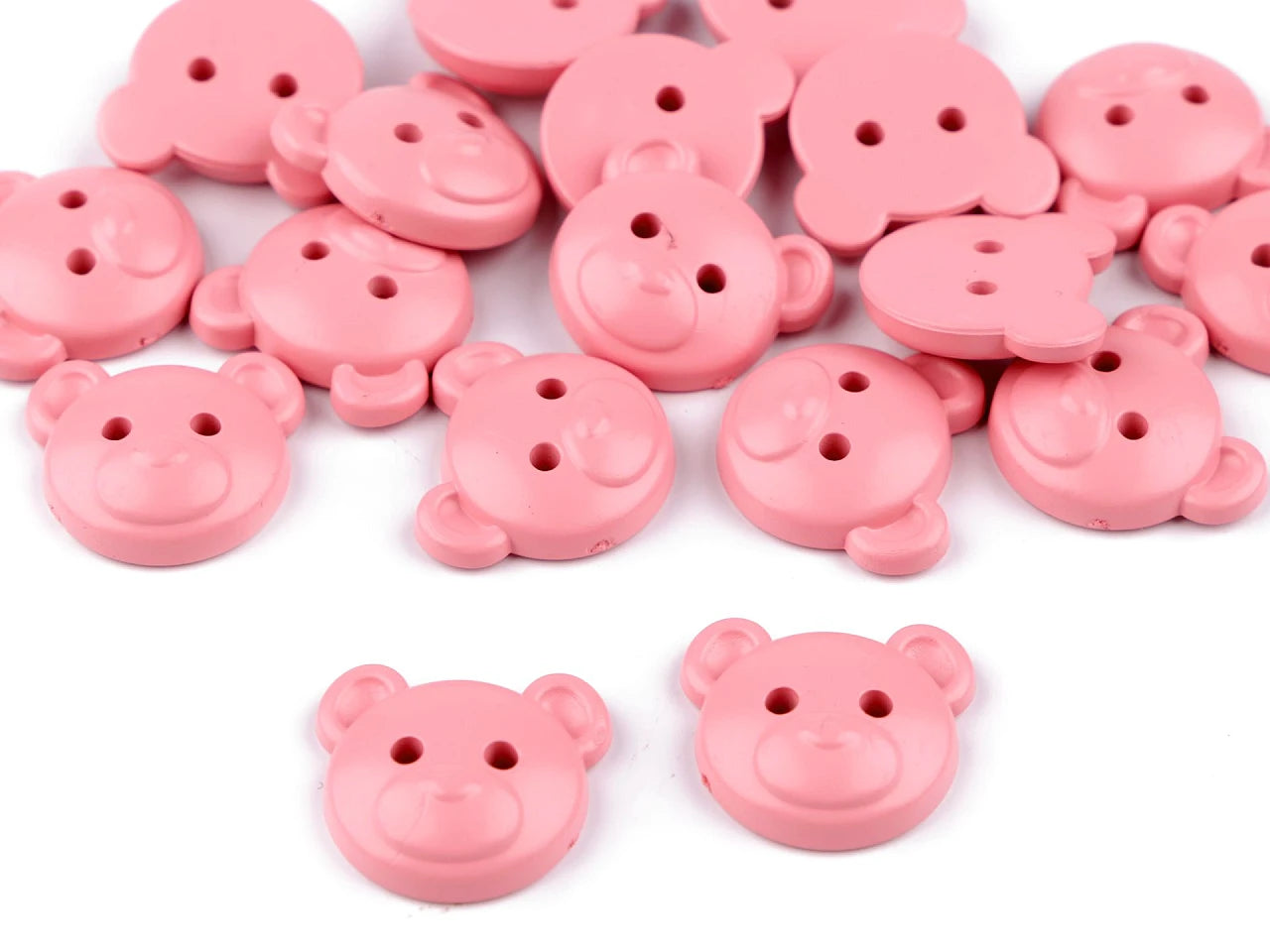 Pogas 22 mm-rozā lācītis