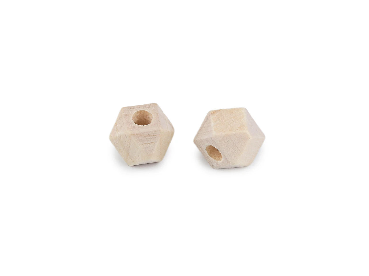 Neapstrādātas koka pērlītes 8 × 8 mm