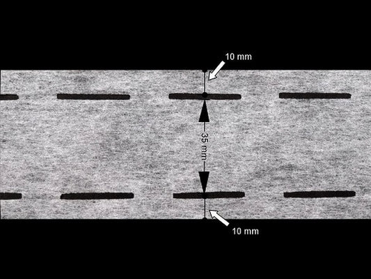 Klijavimo juosta, flizelinas | 55 mm | balta arba juoda