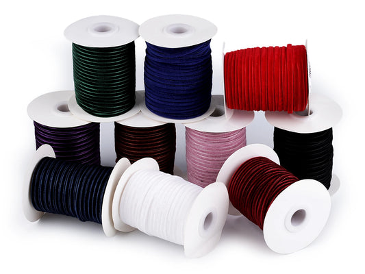 Samto juosta 3 mm |pakuotė 5 m|įvairių spalvų