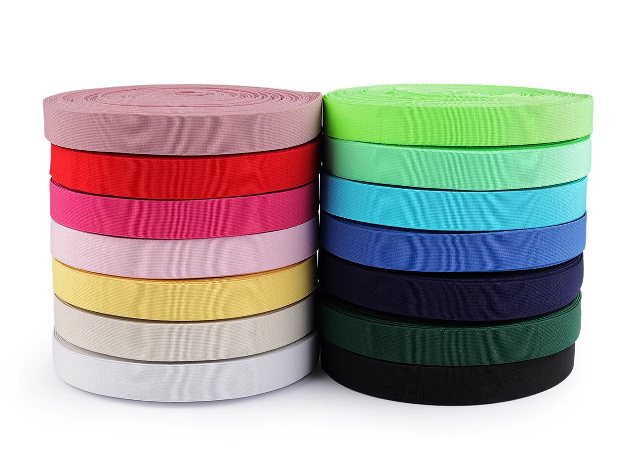 Mīksta gumija 25 mm | Elastīga gumija apģērbu šūšanai-gaiši bēša (2 m iepakojums)