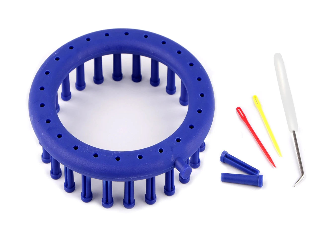 Tapošanas (Knitting Loom) apaļais adīšanas rāmis cepurēm un šallēm – Ø14 cm