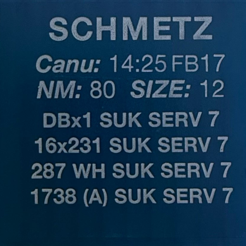 Adatos pramoninėms siuvimo mašinoms SCHMETZ DBx1 SUK SERV 7 – trikotažui, džinsui ir elastingoms medžiagoms (10 vnt.)