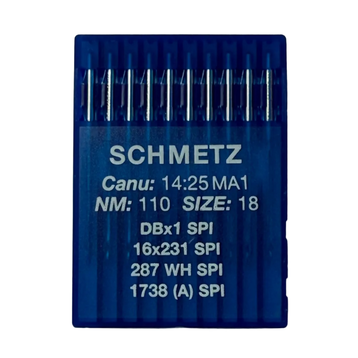 SCHMETZ DBx1 (1738) SPI -teollisuuskoneen neulat tiheille ja ohuille kankaille - 10 kpl