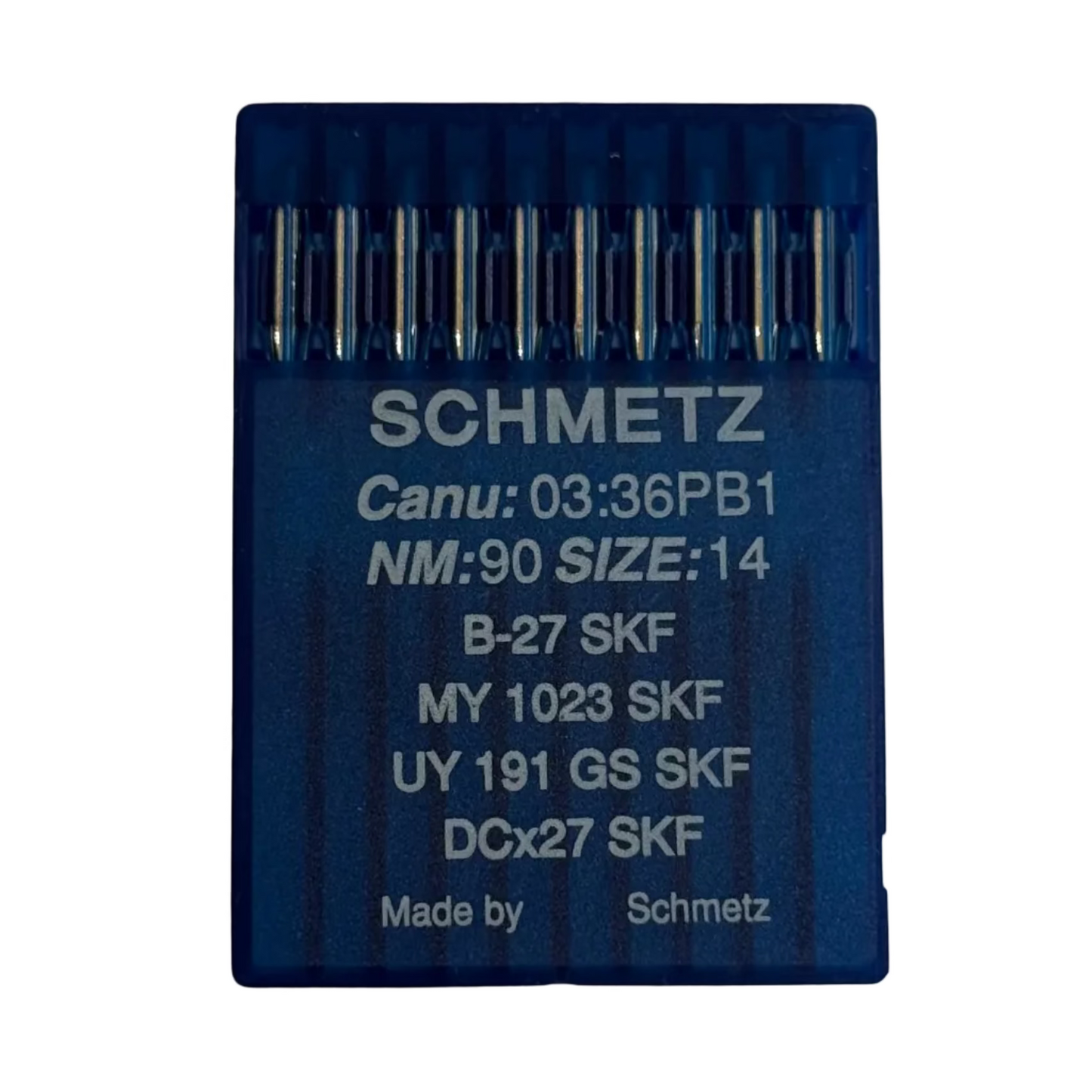 Industrielle Overlock-Nadeln SCHMETZ DCx27 (B-27) SKF für sehr grobe Strickware - 10 Stk.