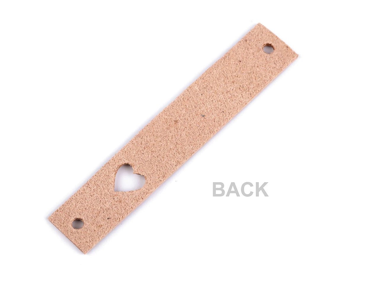 Ādas etiķete ar sirds izgriezumu tonis #3