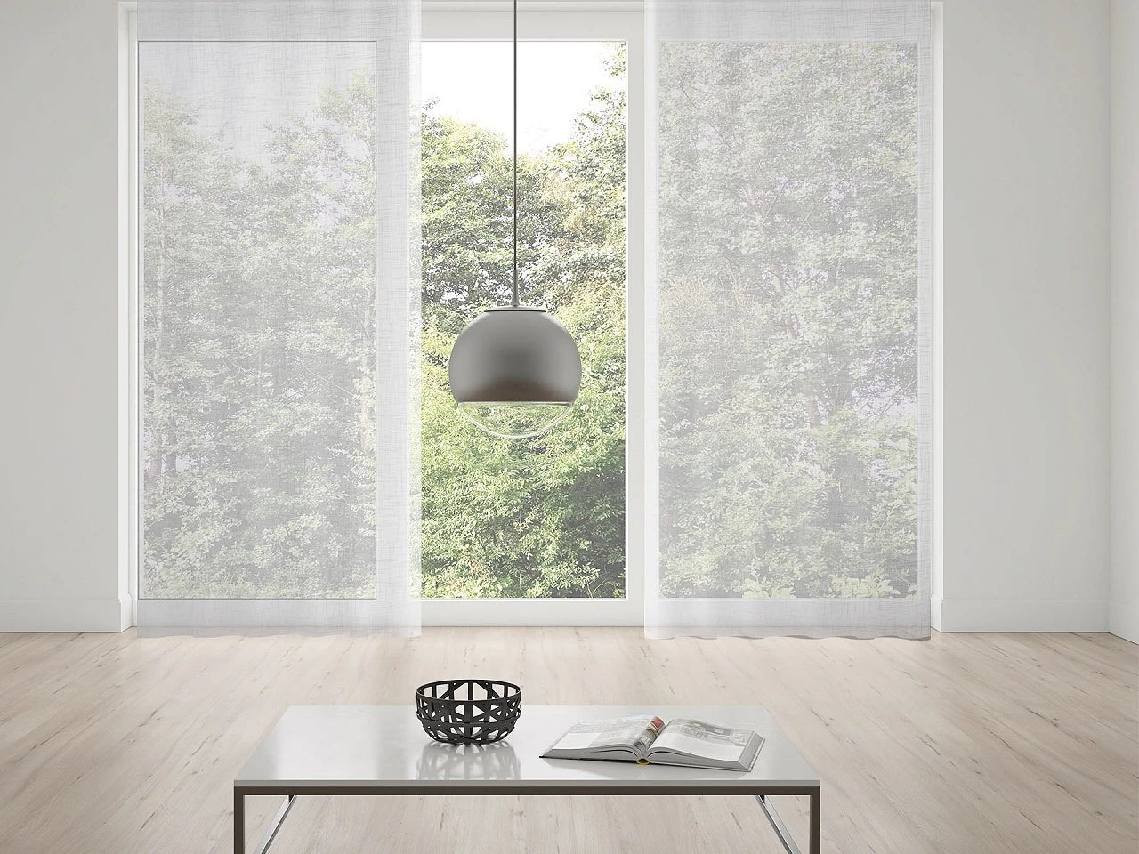 Aizkaru audums ar svina diegu | 276 cm plats|lina imitācija