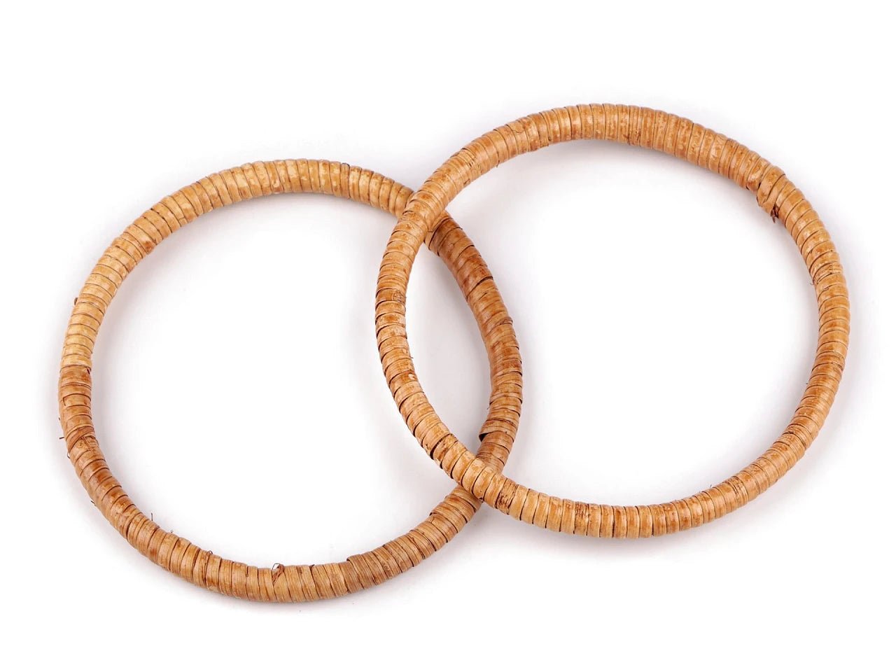 Apaļie rotangpalmas rokturi Ø13 cm un 15 cm diametrs| 2 gb.