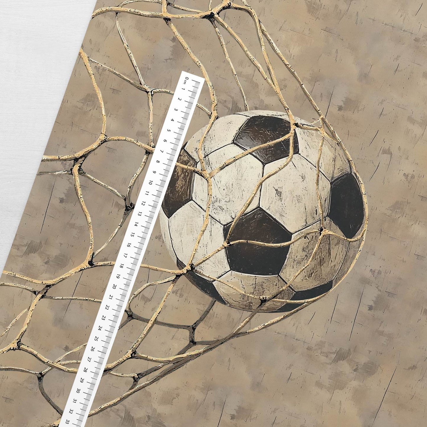 Attēls ar Cilpiņtrikotāžas panelis 40x50 cm - futbola bumba 250 g/m² – pieejams Šarlotes audumi