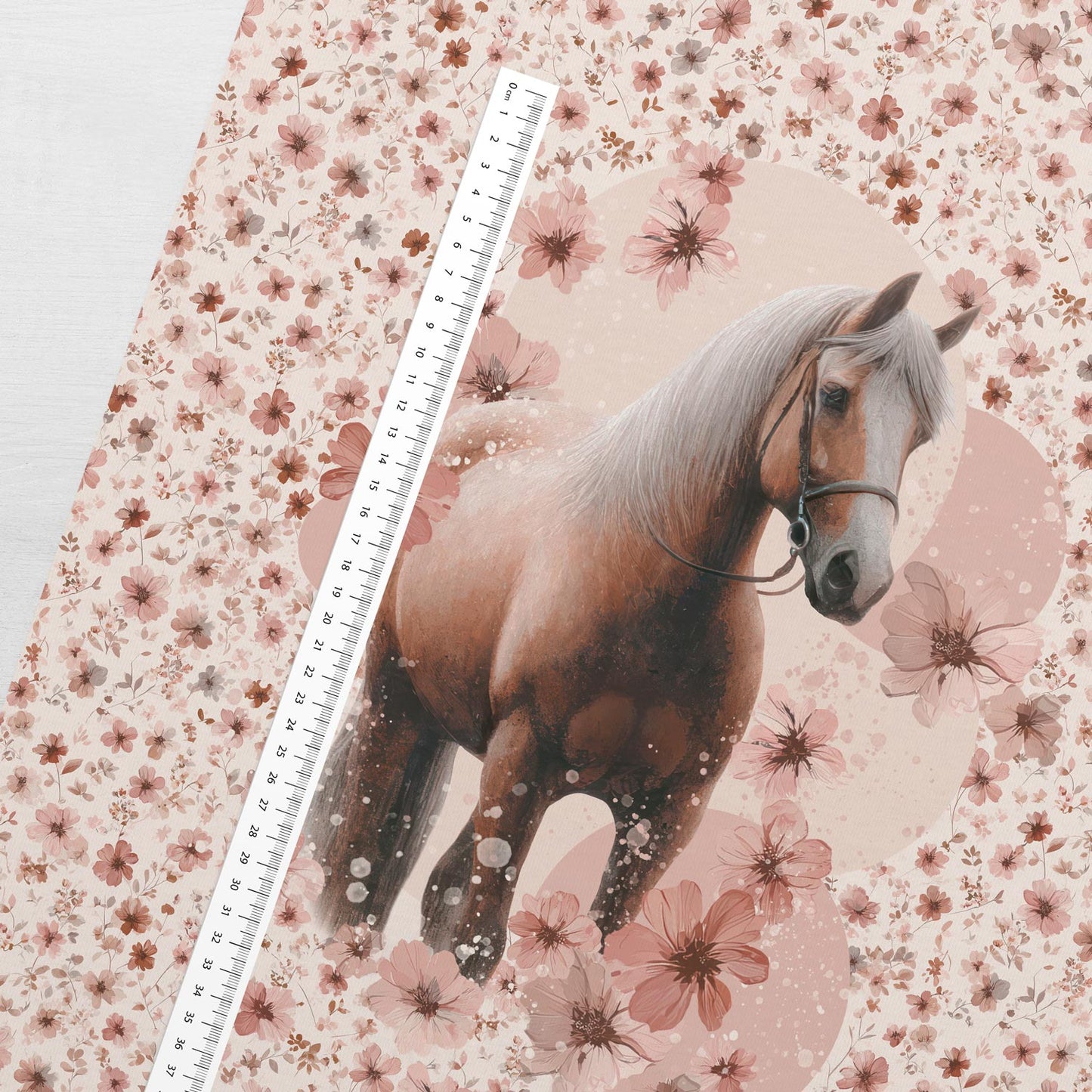 Attēls ar Cilpiņtrikotāžas panelis 40x50 cm - pasteļu jātnieks 250 g/m² – pieejams Šarlotes audumi