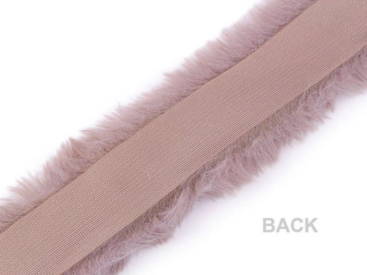 Attēls ar Dekoratīvā mākslīgās kažokādas lenta – 1 m | Apdares mākslīgā kažokāda kapucēm, jakām, tērpiem – pieejams Šarlotes audumi