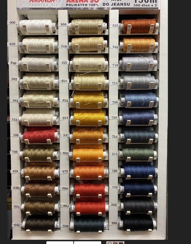 Diega spolīte bieziem audumiem Amanda Arena Nr.30 150 m - 830