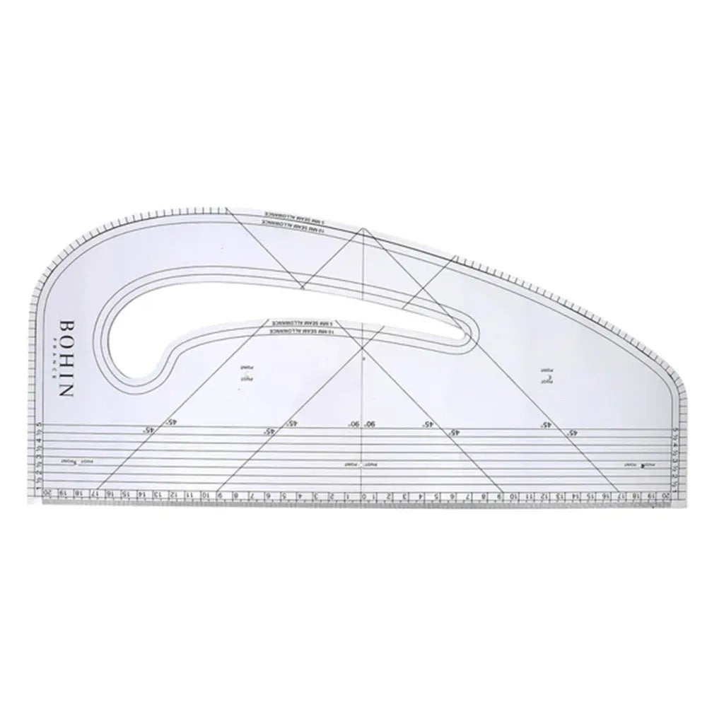 Drēbnieku lineāls | lekāls ar izliekumu Bohin