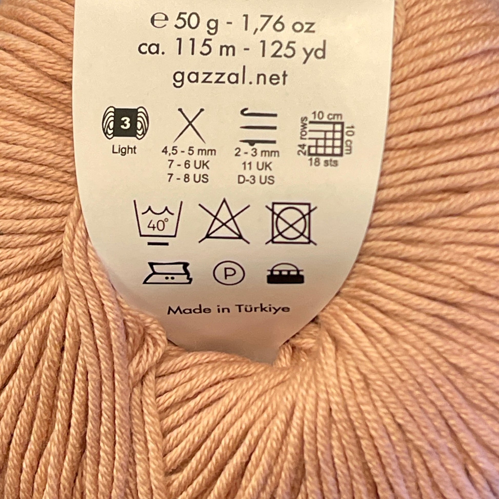 Dzija GAZZAL ORGANIC BABY COTTON - 115m 50g