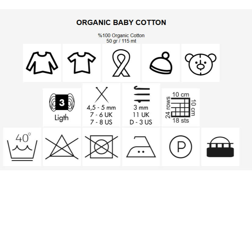 Dzija GAZZAL ORGANIC BABY COTTON - 115m 50g