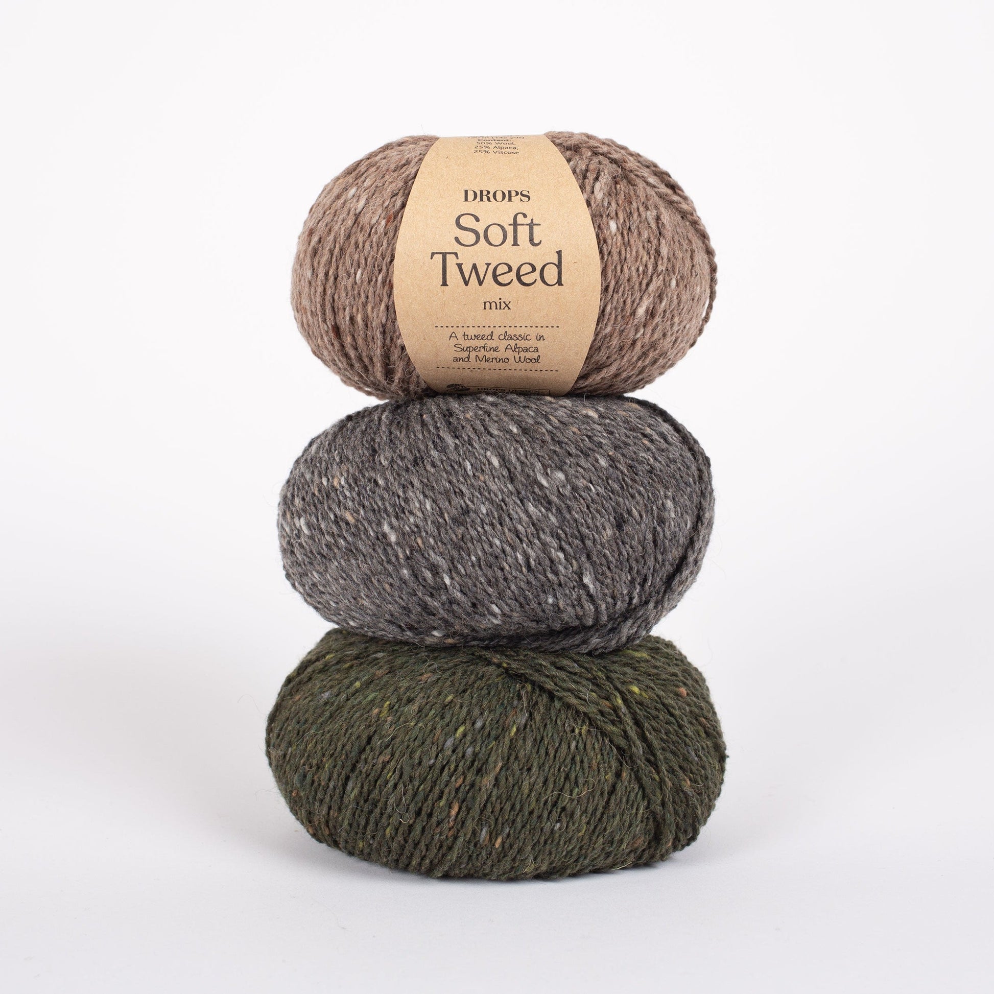 Dzijas DROPS Soft Tweed - 50 g / 130 m