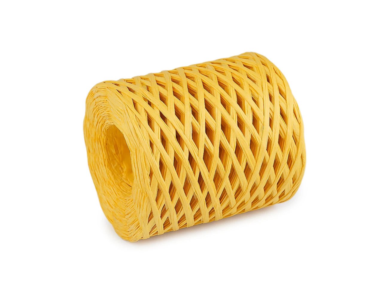 Image de raphia en fil ou en bandes de papier pour tricoter et crocheter - 200m – disponible chez Šarlotes audumi