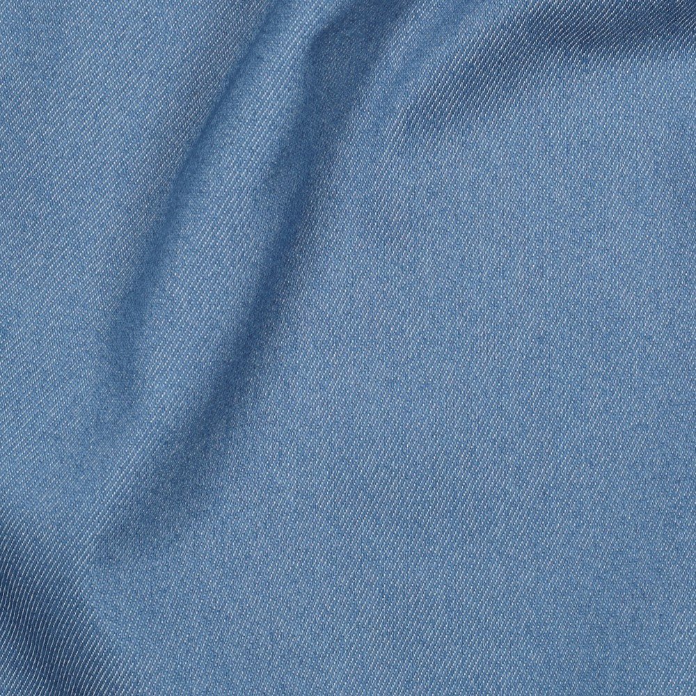 Džinsu audums ar elastānu - zils 270 g/m²