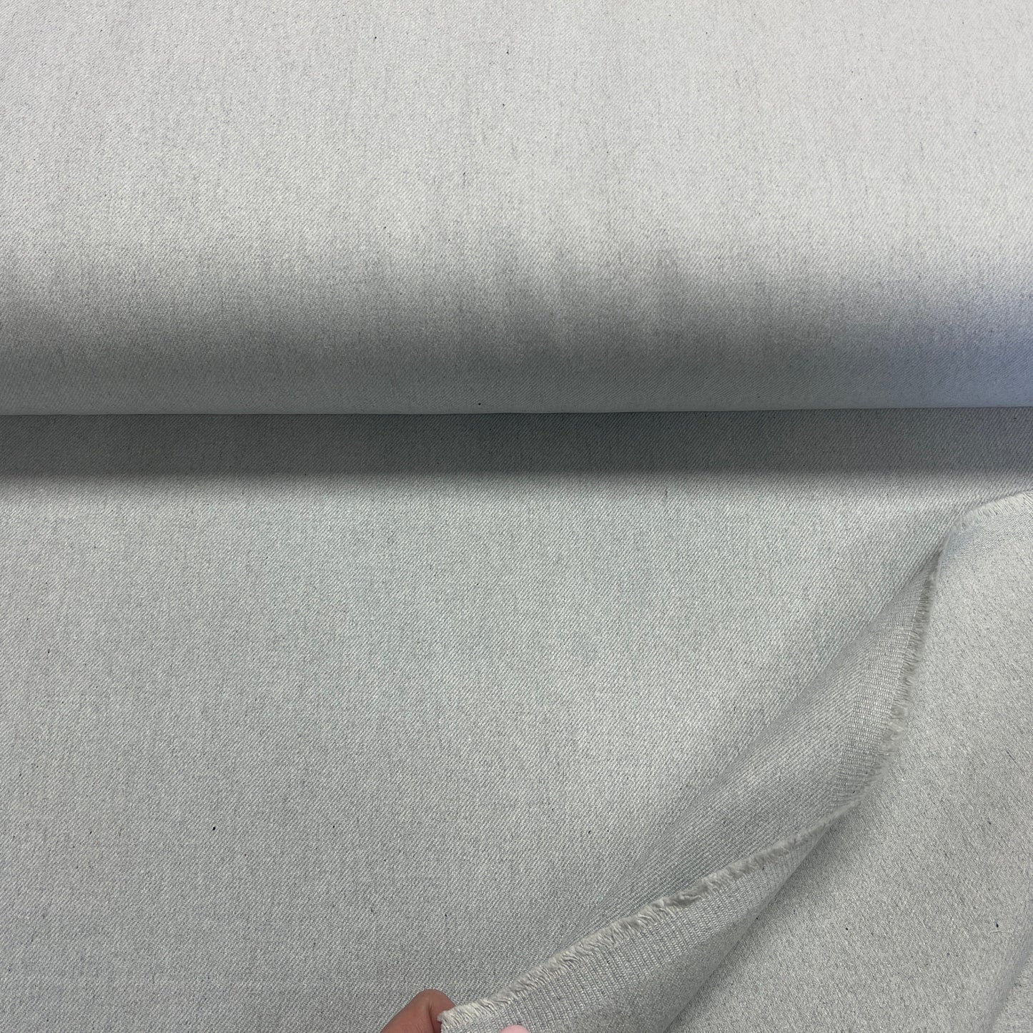 Džinsu audums no pārstrādātas kokvilnas♻️ - gaiši gaiši zils 365 g/m²