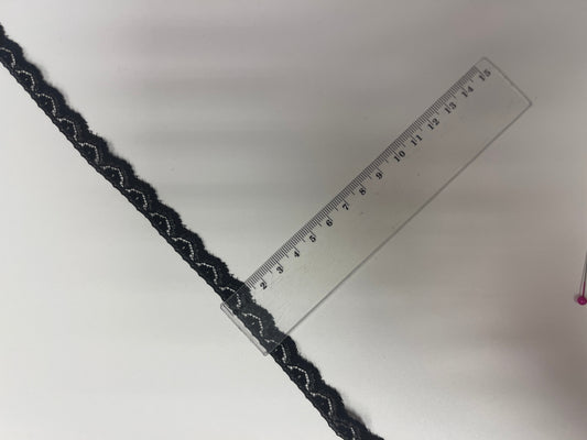 alt
Vaizdas su elastingais nėriniais 1,1 cm – anglies juoda – galima įsigyti internetu Šarlotės audiniai