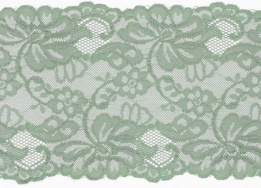 Elastīgā mežģīne - 15 cm - mint