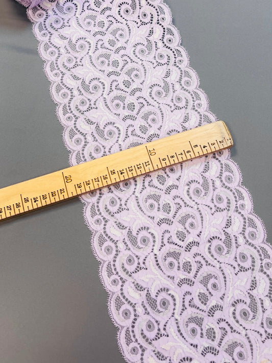 Attēls ar Elastīgā mežģīne 18 cm-lillā tonis – pieejams internetā Šarlotes audumi