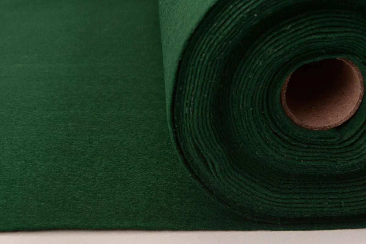 Filca audums ruļļos, mīksts, 1mm - tumši zaļš 220 g/m²