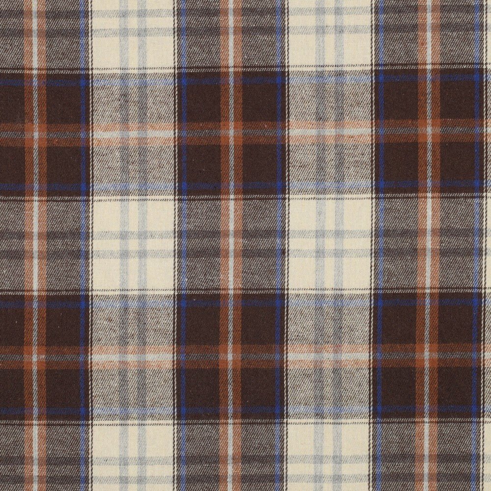 Flanelis - brūns ar zilu 150 g/m²