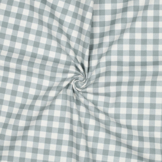 Flanelis - pelēkzaļas rūtis 165 g/m²
