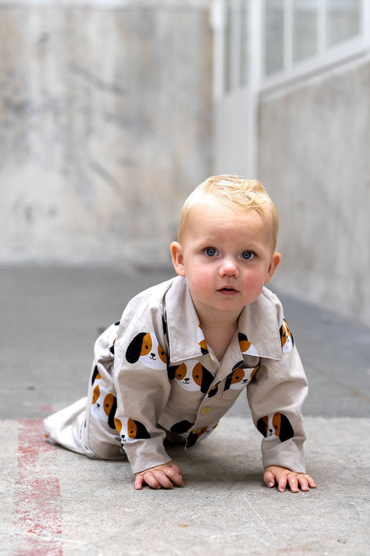 Attēls ar Flanelis - suņi 165 g/m² – pieejams Šarlotes audumi