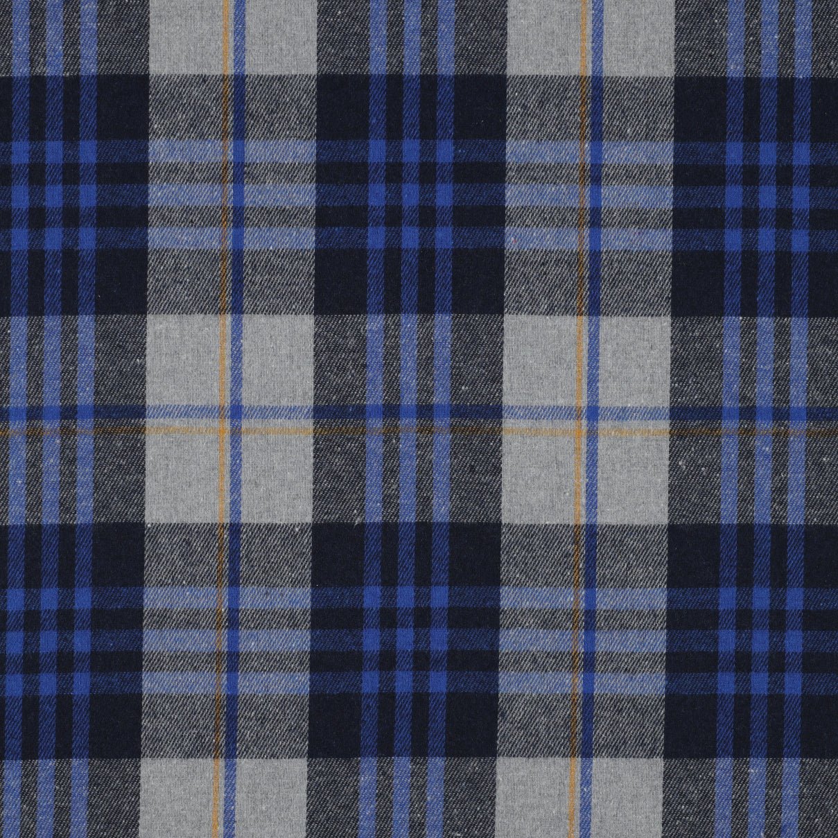 Flanelis - zils un pelēks rūtains 150 g/m²