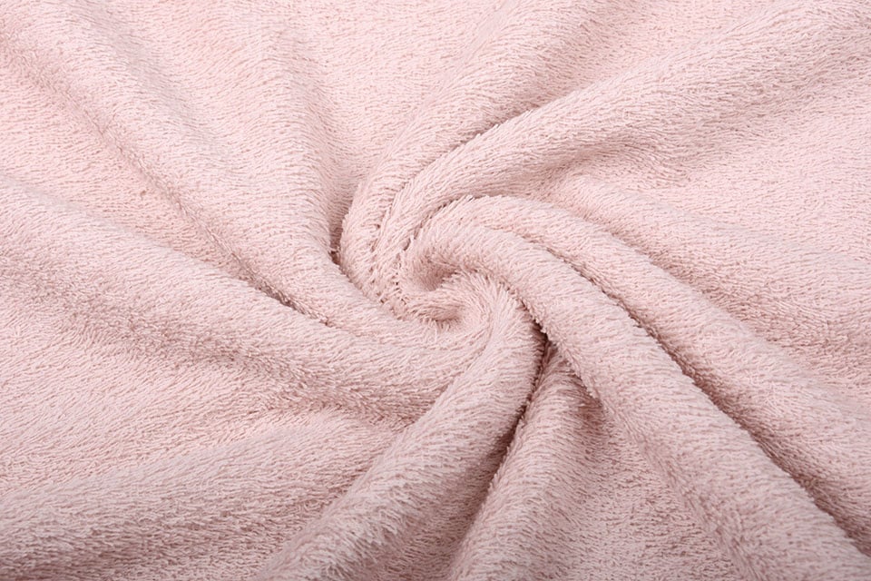 Frotē audums - gaiši rozā 350 g/m²