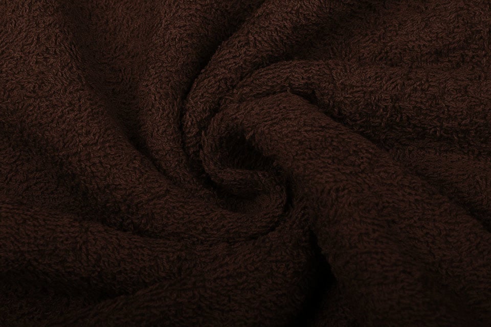 Frotē audums - šokolādes brūns 350 g/m²